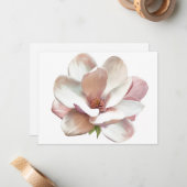 Southern Magnolia platte notitiekaart Notitiekaartje (Voorkant / Achterkant in situ)