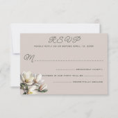 Southern Magnolia Wedding Reply Kaart Enclosure (Voorkant)
