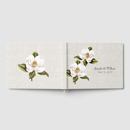 Southern Magnolias Wedding Guest Book Gastenboek (Volledig)