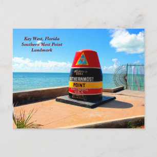 Southern most point Key West, Florida Briefkaart