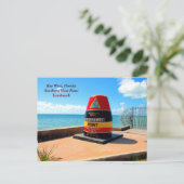 Southern most point Key West, Florida Briefkaart (Staand voorkant)