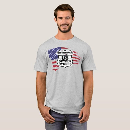 Southern Mountain Chapter - Tattered Flag T-shirt (Voorkant volledig)