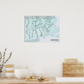 Southern New England Streams 18 x 24 Poster (Keuken)