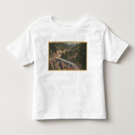 Southern Oregon - Pioneer Bridge, Canyon Creek Kinder Shirts (Voorkant)