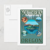 Southern OregonScene Travel Poster Briefkaart (Voorkant / Achterkant)