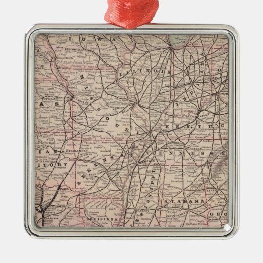 Southern Pacific Company Metalen Ornament (Voorkant)