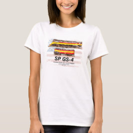 Southern Pacific GS-4 Daylight Locomotive profile T-shirt