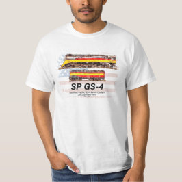 Southern Pacific GS-4 Daylight Locomotive profile T-shirt