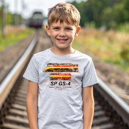 Southern Pacific GS-4 Daylight Locomotive profile T-shirt