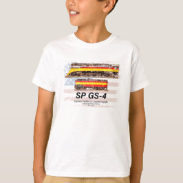 Southern Pacific GS-4 Daylight Locomotive profile T-shirt