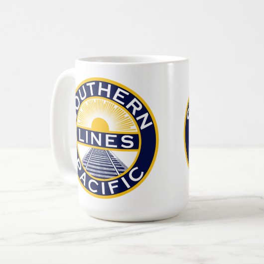 Southern Pacific Lines 15 oz Koffie Mok (Voorkant links)