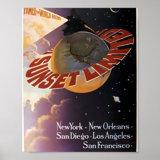 Southern Pacific Lines - Retro reizen Poster (Voorkant)