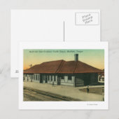 Southern Pacific Railroad Depot in Medford, OR Briefkaart (Voorkant / Achterkant)