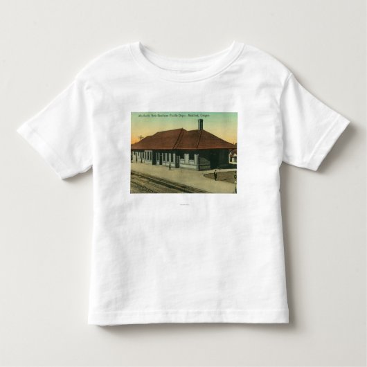 Southern Pacific Railroad Depot in Medford, OR Kinder Shirts (Voorkant)