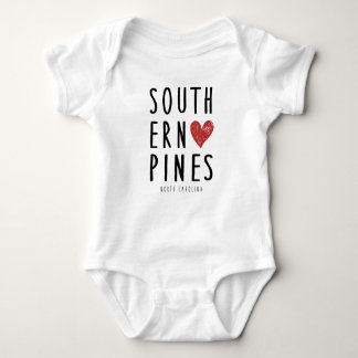 Southern Pines North Carolina Baby Outfit Gift Romper