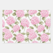 Southern Pink Hydrangea Wrapping Paper (Voorkant 3)