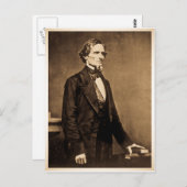 Southern President Jefferson Davis Briefkaart (Voorkant / Achterkant)