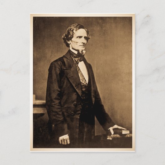 Southern President Jefferson Davis Briefkaart (Voorkant)