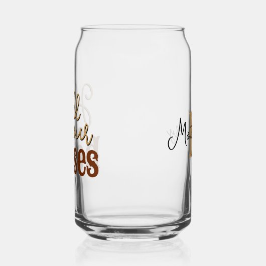 Southern Quote Houd Uw Paarden Stijlvol Tan Blikvorm Glas (Links)