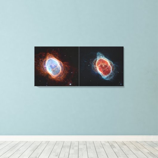 Southern Ring Nebula Canvas Afdruk (Insitu (Houten vloer))