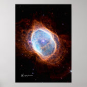 Southern Ring Nebula, NGC 3132 (James Webb/JWST) Poster (Voorkant)