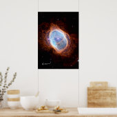Southern Ring Nebula, NGC 3132 (James Webb/JWST) Poster (Keuken)