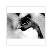 Southern Rockhopper Penguin Zelfinktende Stempel (Design)