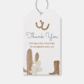 Southern Rodeo Cowboy Birthday Cadeaulabel (Voorkant)
