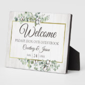 Southern Rustic Cotton Welcome Weddenschap Fotoplaat (Zijkant)