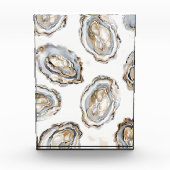 Southern Seafood Oyster Coastal Decor Photo Block Fotoblokken (Voorkant)