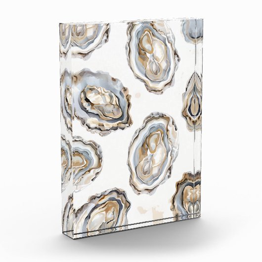 Southern Seafood Oyster Coastal Decor Photo Block Fotoblokken (Links)