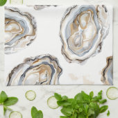 Southern Seafood Oyster Keuken Handdoek (Gevouwen)