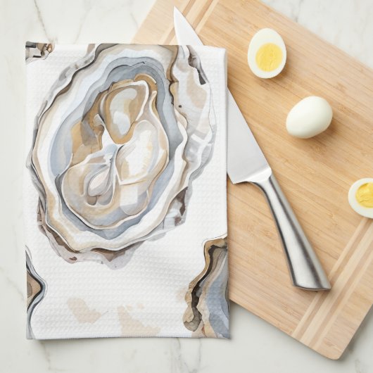 Southern Seafood Oyster Keuken Handdoek (Quarter Fold)