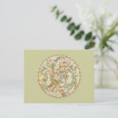 Southern Sky Star Chart and Constellations Map Briefkaart (Staand voorkant)