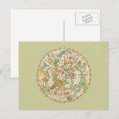 Southern Sky Star Chart and Constellations Map Briefkaart (Voorkant / Achterkant)