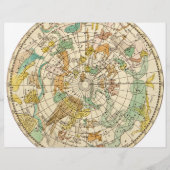 Southern Sky Star Chart and Constellations Map Flyer (Voorkant)