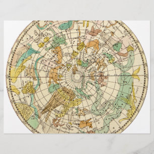Southern Sky Star Chart and Constellations Map Flyer