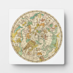 Southern Sky Star Chart and Constellations Map Fotoplaat