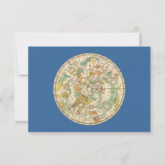 Southern Sky Star Chart and Constellations Map Kaart (Achterkant)