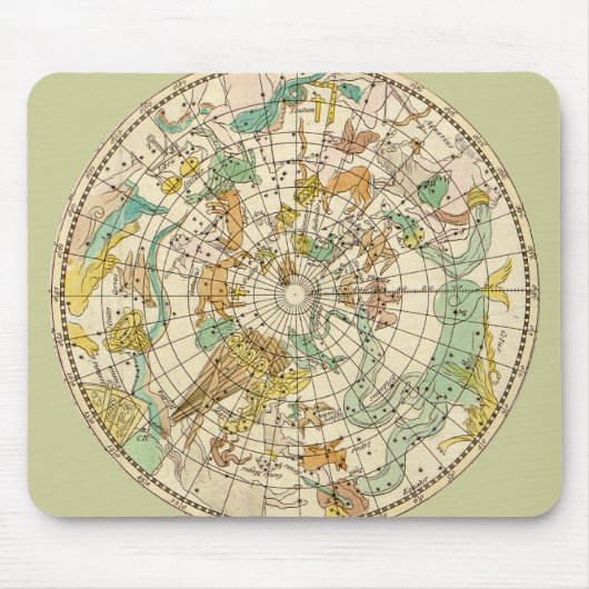 Southern Sky Star Chart and Constellations Map Muismat (Voorkant)