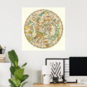 Southern Sky Star Chart and Constellations Map Poster (Thuiskantoor)