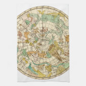 Southern Sky Star Chart and Constellations Map Theedoek (Verticaal)