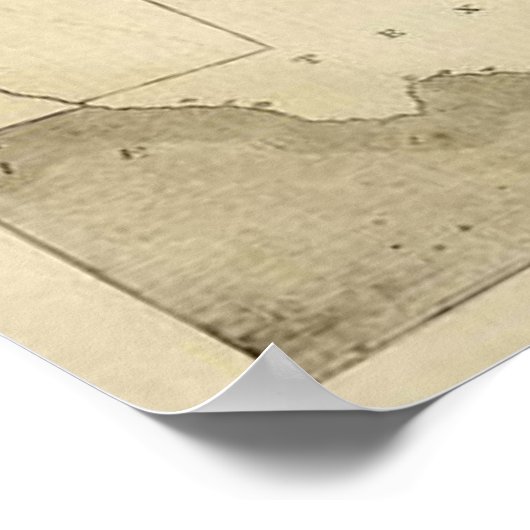 Southern States 1861 Map Print (Hoek)