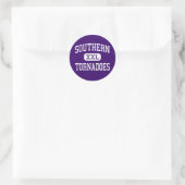 Southern - Tornado's - Middelbare school - Racine  Ronde Sticker (Tas)