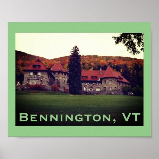 Southern Vermont College Mansion, Bennington Poster (Voorkant)