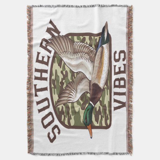 Southern Vibes Flying Duck Camo Deken (Voorkant Verticaal)