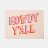 Southern Welcome: Howdy Y'all (oude westerse lette Deurmat (Voorkant)
