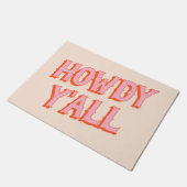 Southern Welcome: Howdy Y'all (oude westerse lette Deurmat (Schuin)