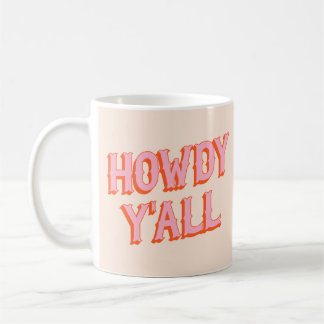 Southern Welcome: Howdy Y'all (oude westerse lette Koffiemok