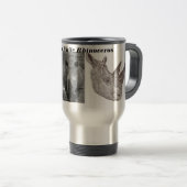 Southern White Rhinoceros Travel Mug Reisbeker (Voorkant rechts)